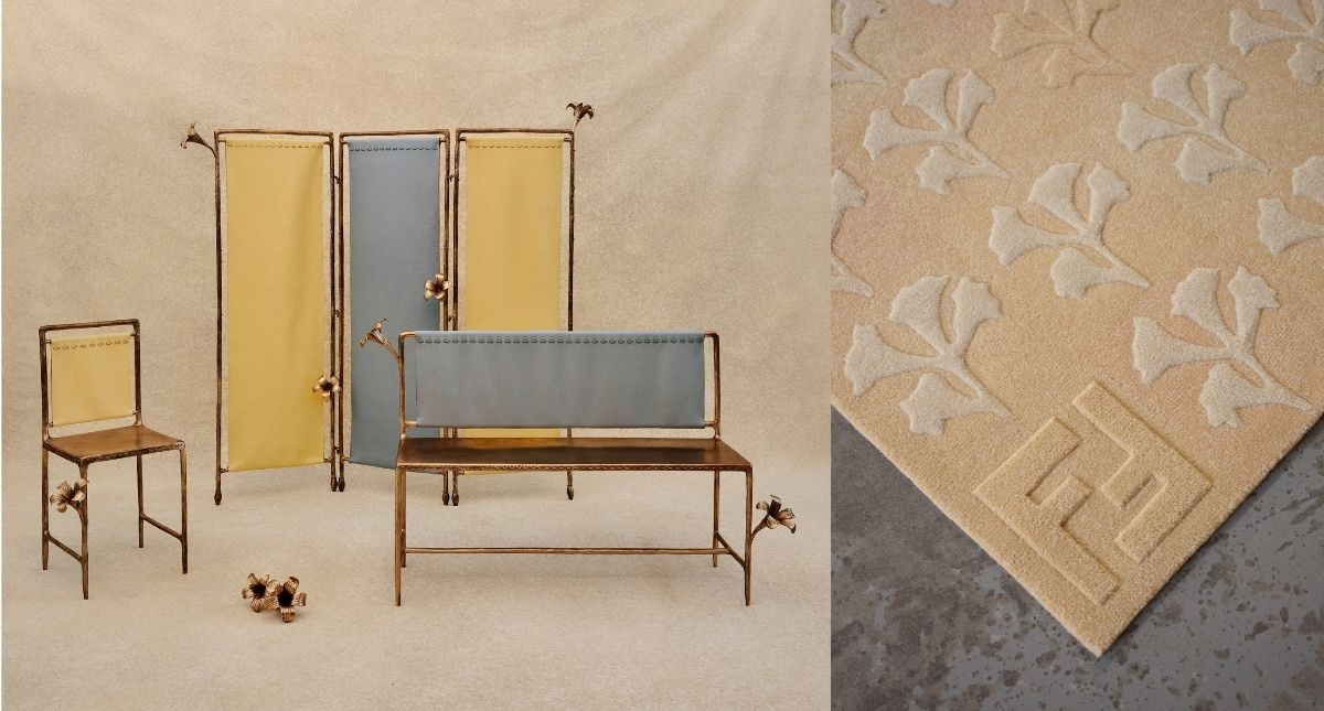 FENDI攜手藝術家Constanza Vallese，以五種義大利精湛工藝，呈現古典浪漫的家具系列