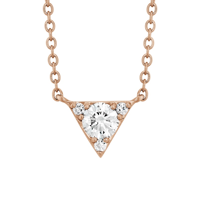 HOF Trendy Triplicity玫瑰金項鍊 總重0.26ct 推薦價NT$68,000