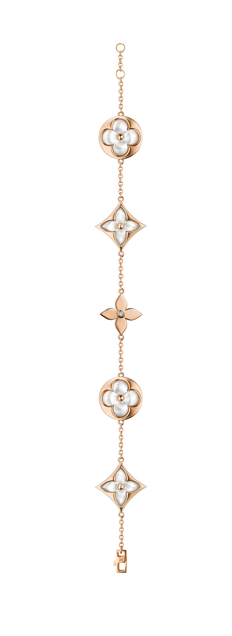 Monogram - Star 玫瑰K金鑲珍珠母貝手鍊 NT$273,000