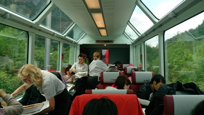 景觀列車車廂內