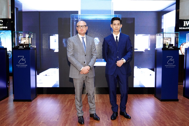 IWC萬國錶全球行政總裁喬祺斯( Georges Kern ) & 亞洲巨星周渝民於台北101 4F  IWC葡萄牙系列錶展