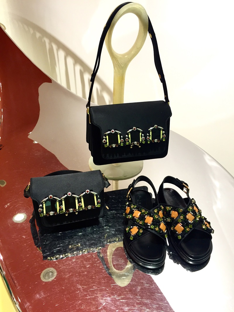 Marni寶石裝飾Trunk Bag