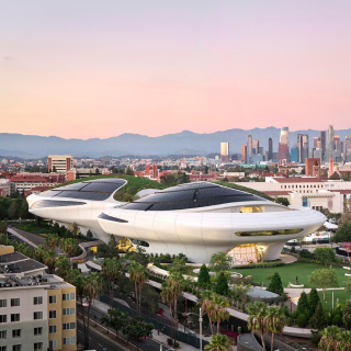 洛杉磯Lucas Museum of Narrative Art嶄新開幕！由MAD Architects打造宛如太空站的復古未來主義建築