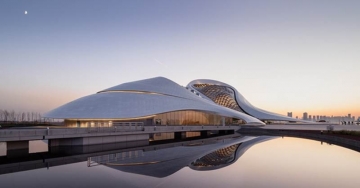 【#Architecture】越冷越開花 哈爾濱雪國歌劇院