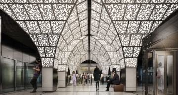 【#Architecture】宛若置身茂密森林，莫斯科Novoperedelkino燈光幻影地鐵站
