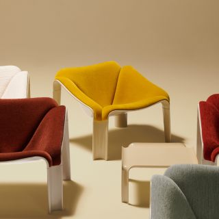絕版名椅重新問世，Pierre Paulin 設計的 F300 Lounge Chair，以雕塑感輪廓奠定傳奇
